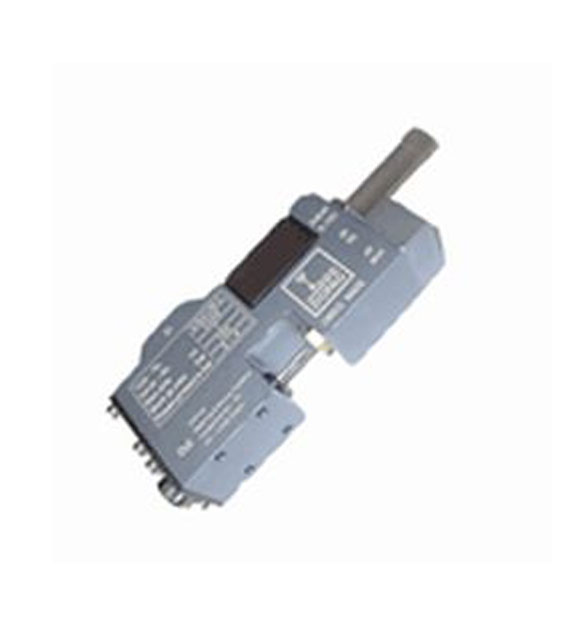 Cartridge metering valve on white background