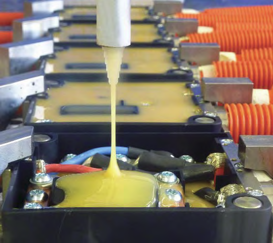 Shot Metering for potting transformers