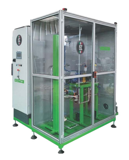 Eco mix dispensing with spray booth attachment