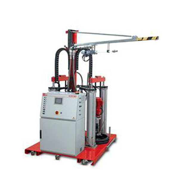 Eldo mix and Tooling Mix on a red portable dolly