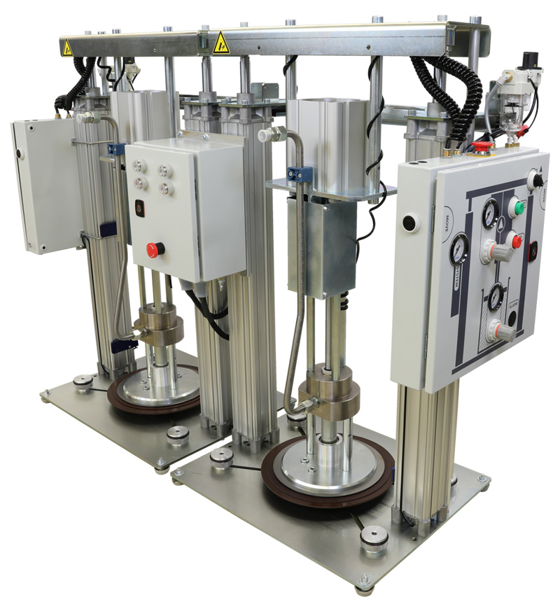 Double ram pump device