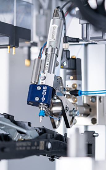 precision dosing system on an manufacturing line