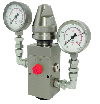 Material Fluid Pressure regulation device