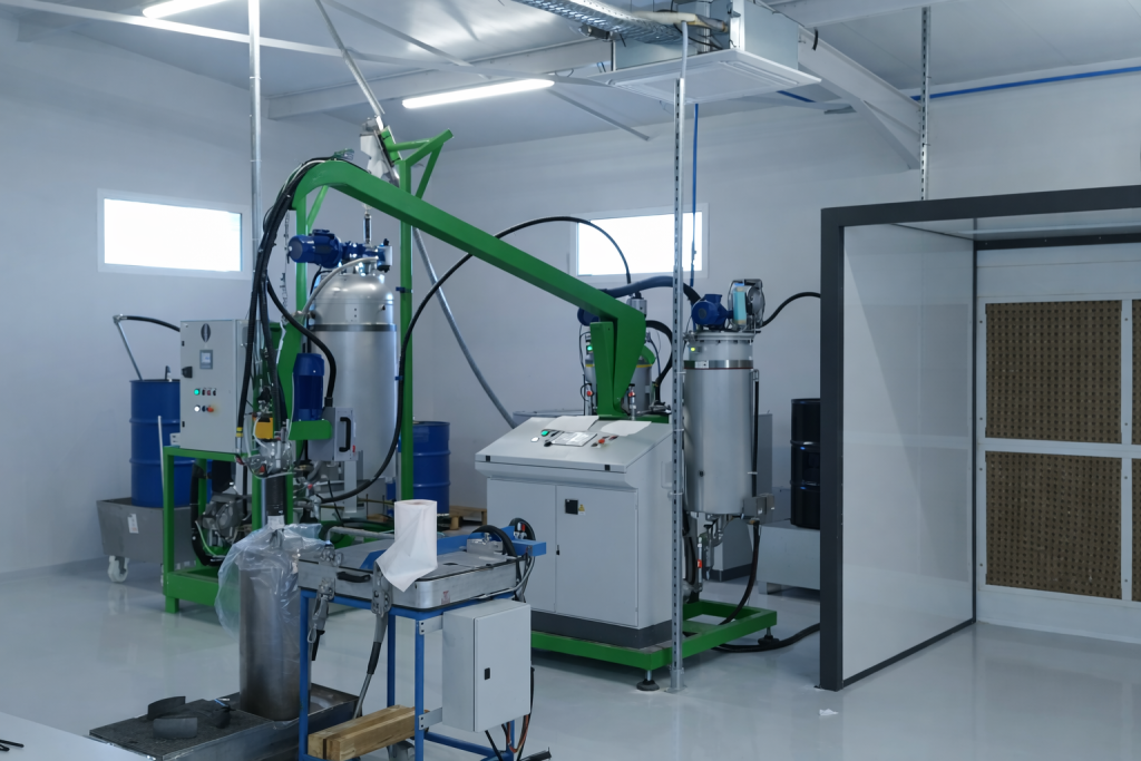 UltraMix in a working environment. Small All White room